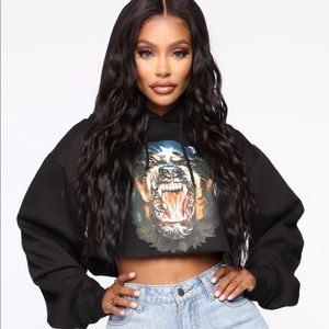 Fashion Nova Cropped Hoody